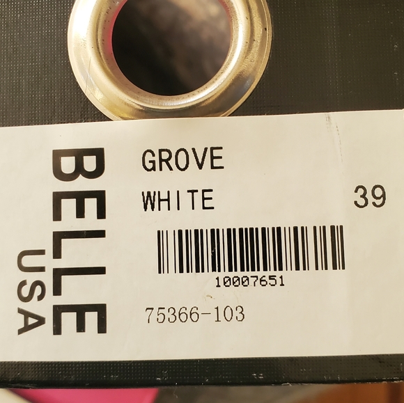 White Patent Ankle Strap Wedge - Picture 4 of 5